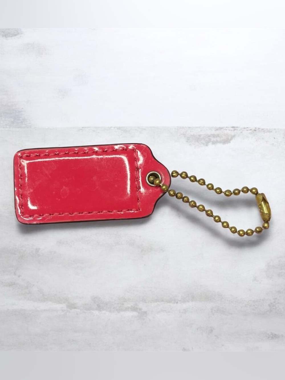 Coach Pink Leather Hangtag - Picture 3 of 3